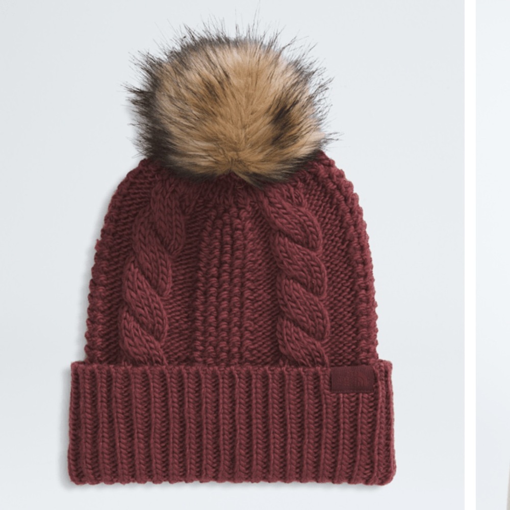 NWT North Face Oh Mega Fur Pom Beanie